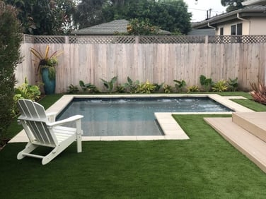compact pool small backyard