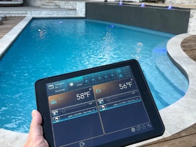 smart pool automation app on ipad