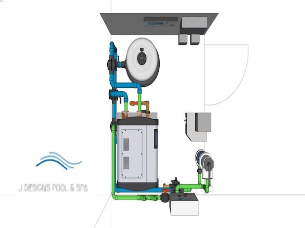 3D pool equipment visual