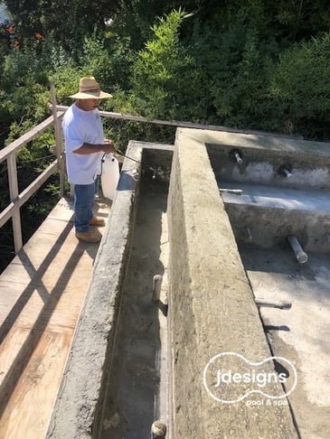 Waterproofing Infinity Basin