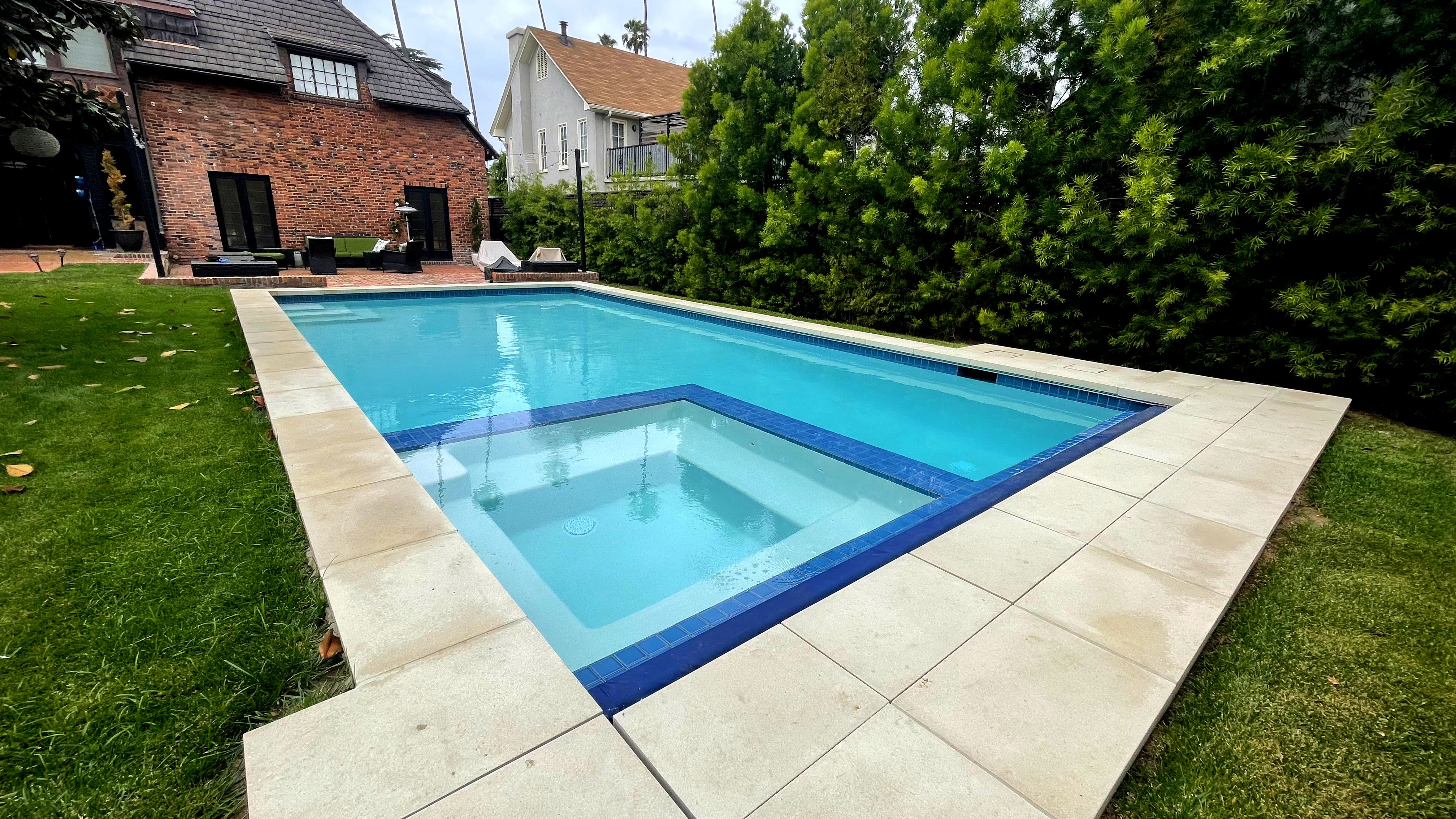 white plaster pool finish